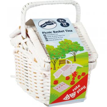 5315-Tina picnic basket, ceramic tea service, porcelain